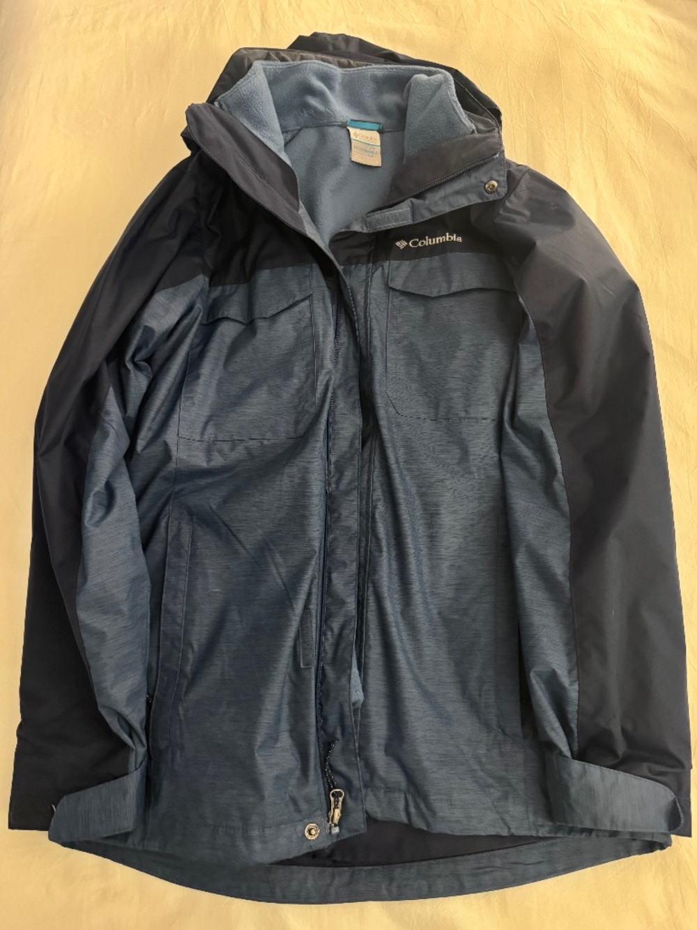 Columbia Timberline 3-in-1 Interchange Men’s Jacket Small Blue/Navy
